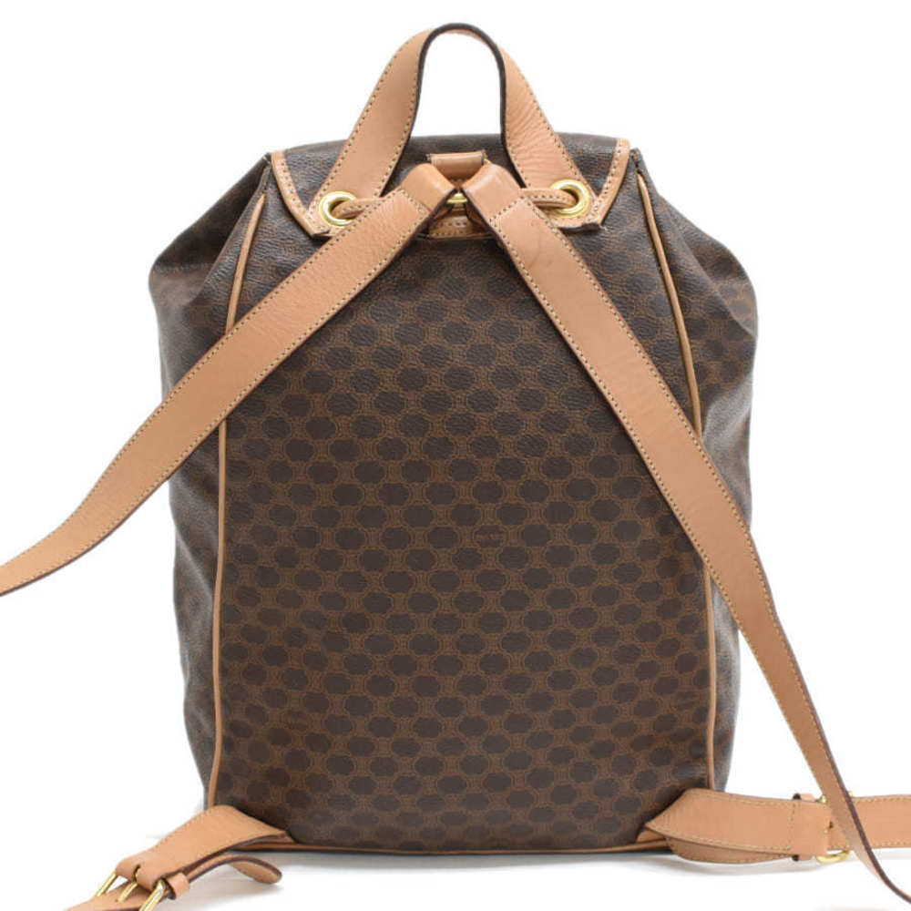 Celine Macadam Leather Drawstring Rucksack Backpa… - image 3